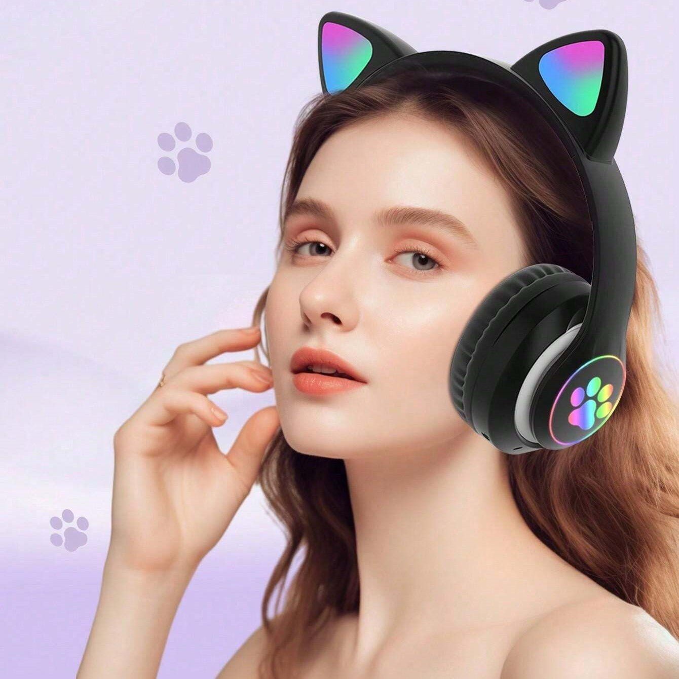 Casque Bluetooth - MeowTune™ - Noir - Hakybara