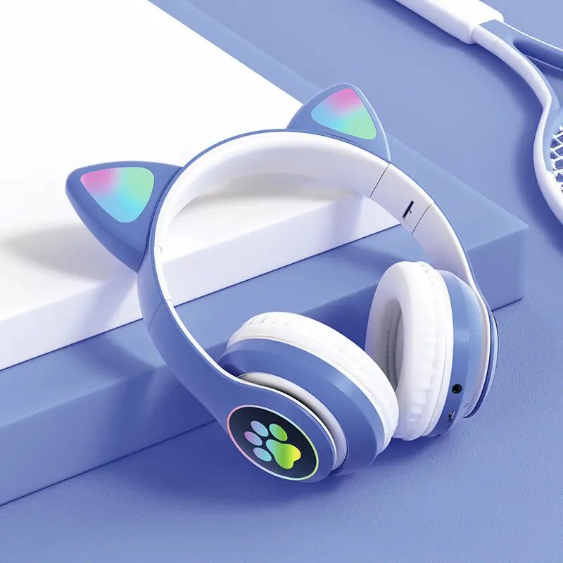 Casque Bluetooth - MeowTune™ - Bleu - Hakybara