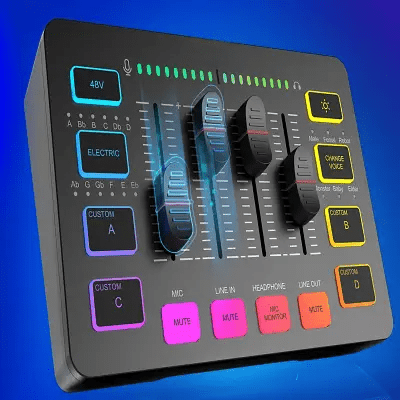 Tables de mixage - GamingAudioMixer™ - Noir - Hakybara