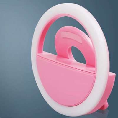 Anneau selfie lumineux - SelfieRingLight™ - Rose - Hakybara