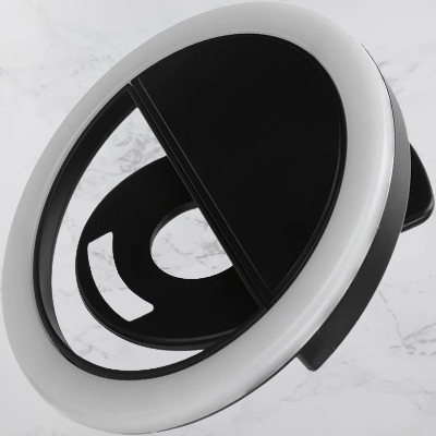 Anneau selfie lumineux - SelfieRingLight™ - Noir - Hakybara