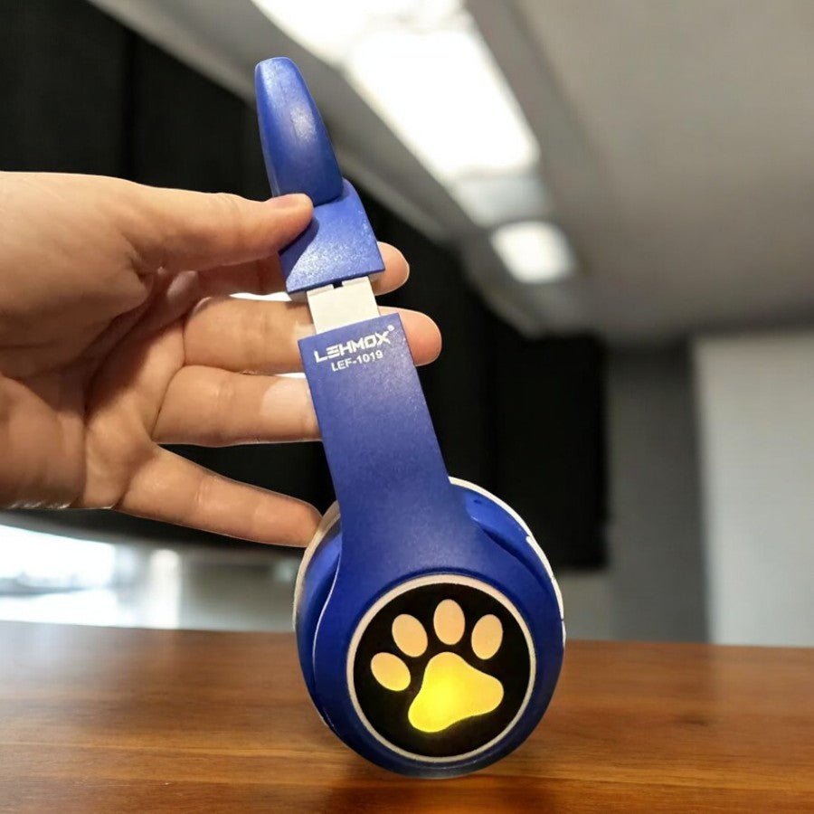 Casque Bluetooth - MeowTune™ - Bleu - Hakybara