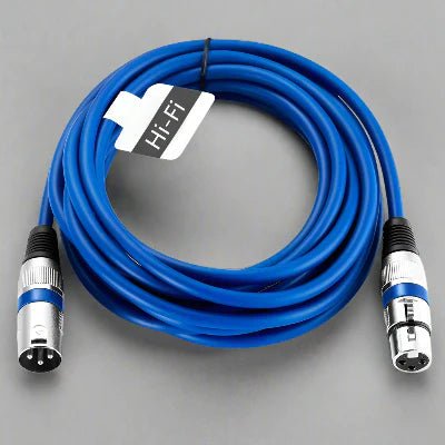 Cable XLR Male Femelle - MicrophoneExtensionCable™ - Bleu - Hakybara