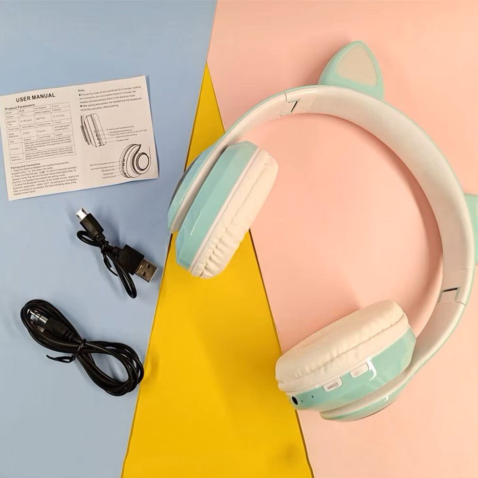 Casque Bluetooth - MeowTune™ - Vert - Hakybara