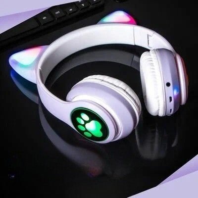 Casque Bluetooth - MeowTune™ - Mauve - Hakybara