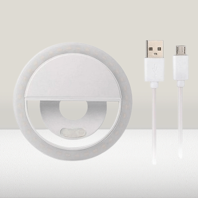 Anneau selfie lumineux - SelfieRingLight™ - Blanc - Hakybara