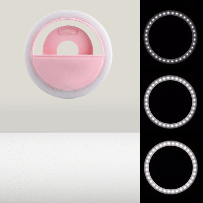 Anneau selfie lumineux - SelfieRingLight™ - Rose - Hakybara