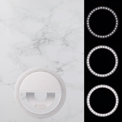 Anneau selfie lumineux - SelfieRingLight™ - Blanc - Hakybara