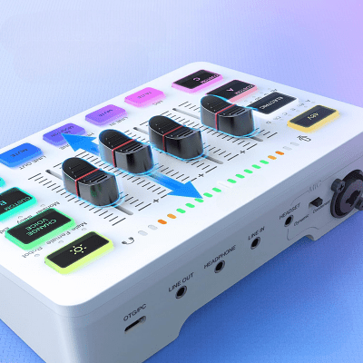 Tables de mixage - GamingAudioMixer™ - Blanc - Hakybara