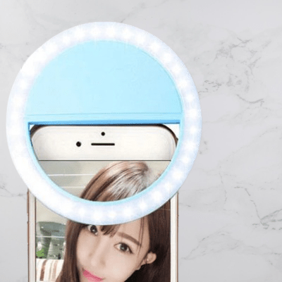 Anneau selfie lumineux - SelfieRingLight™ - Bleu - Hakybara