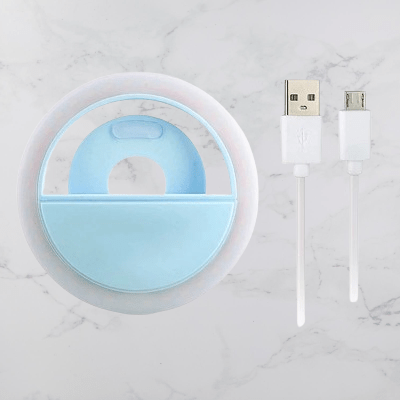Anneau selfie lumineux - SelfieRingLight™ - Bleu - Hakybara
