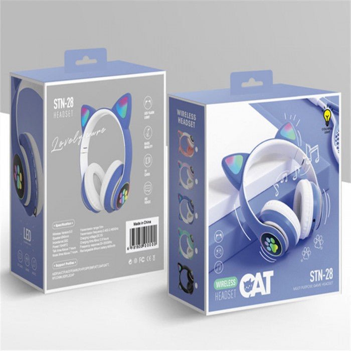 Casque Bluetooth - MeowTune™ - Bleu - Hakybara