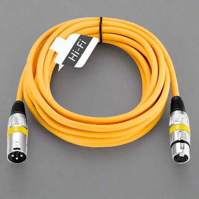 Cable XLR Male Femelle - MicrophoneExtensionCable™ - Jaune - Hakybara