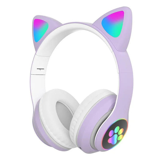 Casque Bluetooth - MeowTune™ - Mauve - Hakybara