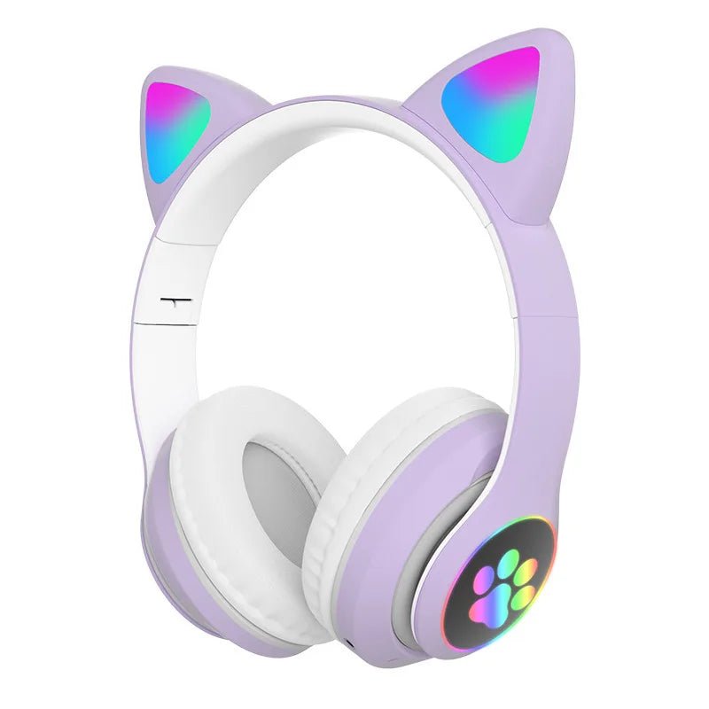 Casque Bluetooth - MeowTune™ - Mauve - Hakybara