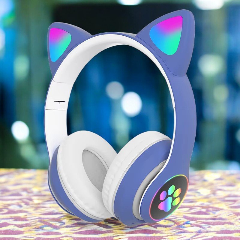 Casque Bluetooth - MeowTune™ - Bleu - Hakybara