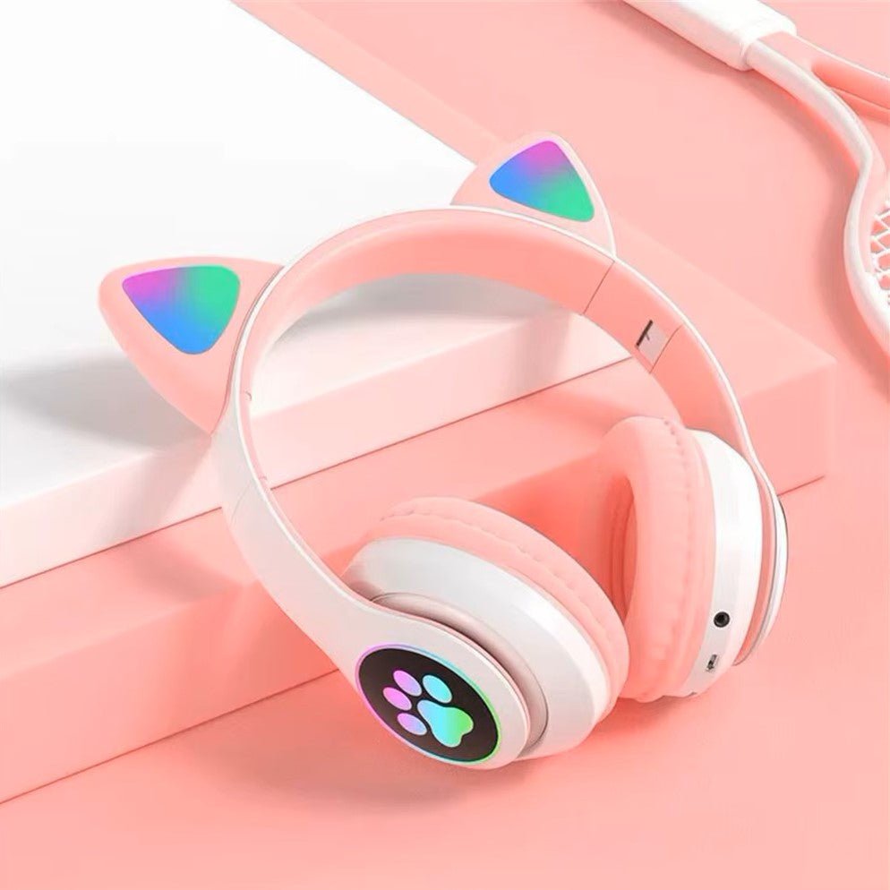 Casque Bluetooth - MeowTune™ - Rose - Hakybara
