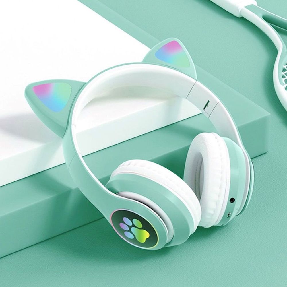 Casque Bluetooth - MeowTune™ - Vert - Hakybara