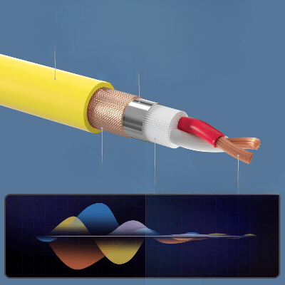 Cable XLR Male Femelle - MicrophoneExtensionCable™ - Jaune - Hakybara