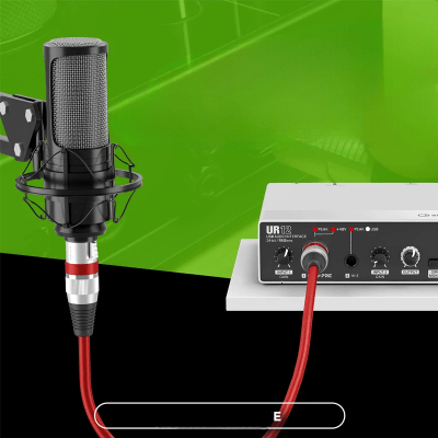 Cable XLR Male Femelle - MicrophoneExtensionCable™ - Rouge - Hakybara